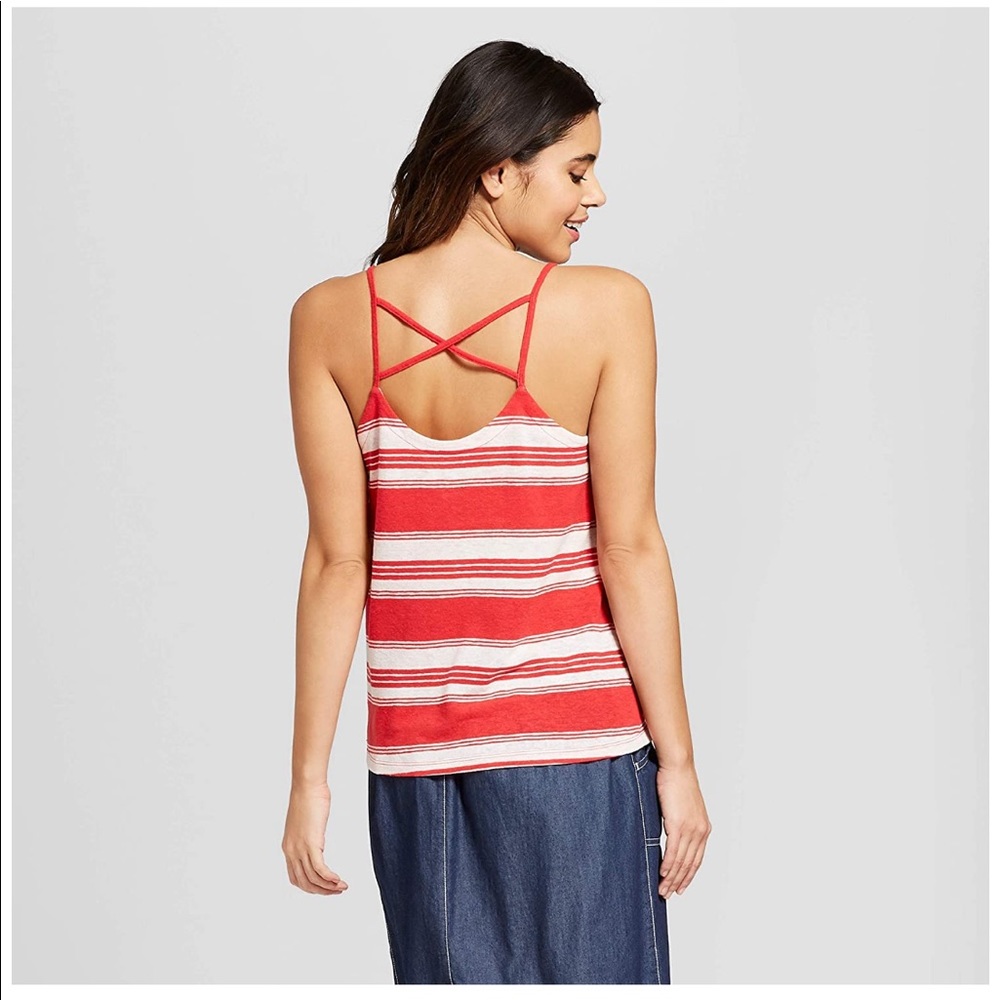 Universal Thread Red Striped Tank Size Large - Picture 2 of 8